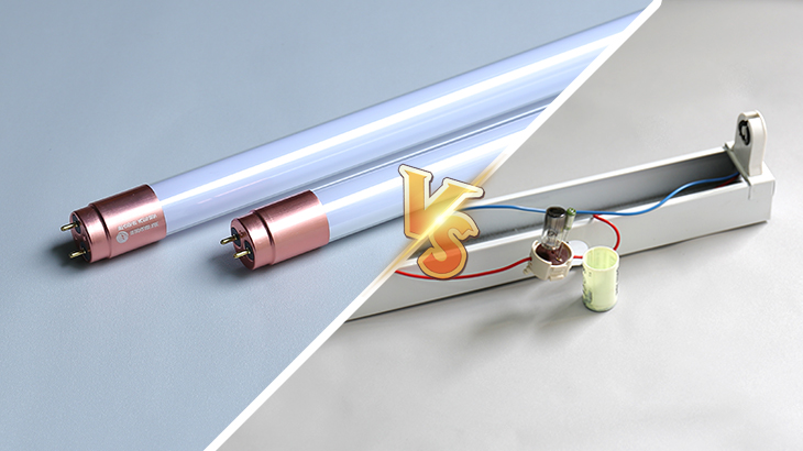 so sánh đèn huỳnh quang và đèn led