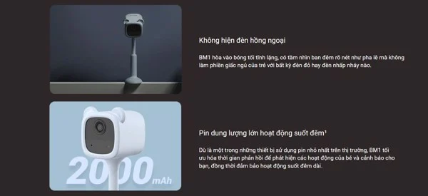 Camera EZVIZ BM1 Chuyên Dụng Giám Sát Bé – Màu Hồng