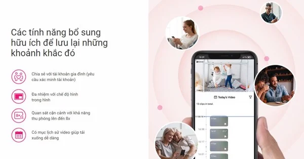 Camera EZVIZ BM1 Chuyên Dụng Giám Sát Bé – Màu Hồng