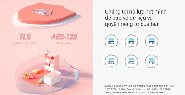 Camera EZVIZ BM1 Chuyên Dụng Giám Sát Bé – Màu Hồng