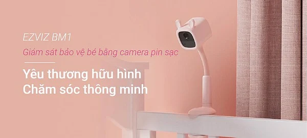 Camera EZVIZ BM1 Chuyên Dụng Giám Sát Bé – Màu Hồng