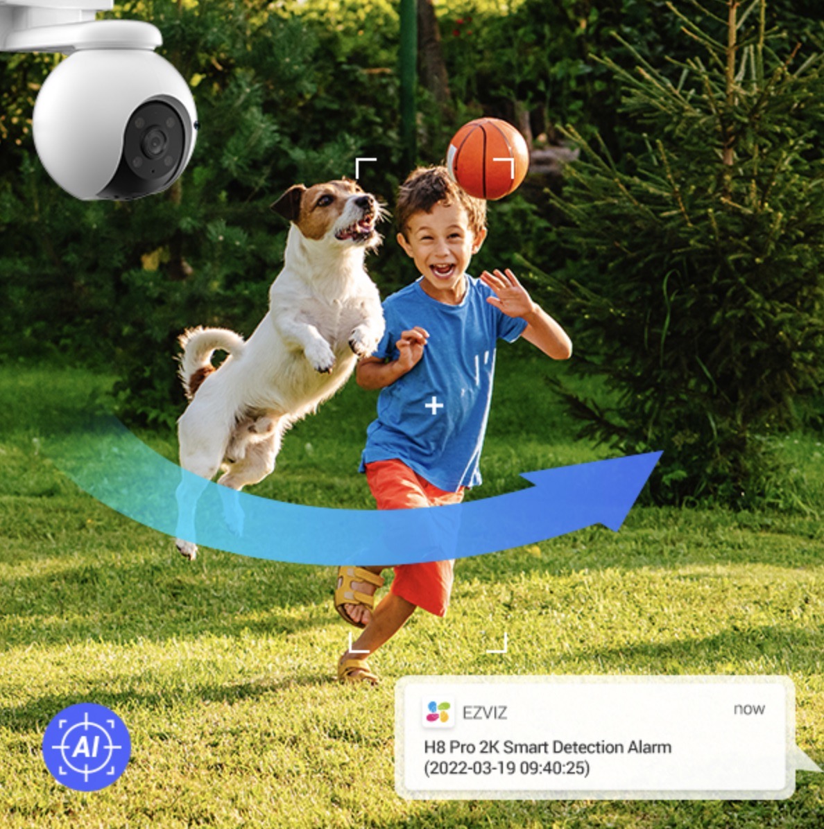 Camera EZVIZ Wifi Ngoài Trời H8 – 3MP
