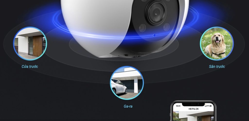 Camera EZVIZ Wifi Ngoài Trời H8 – 3MP