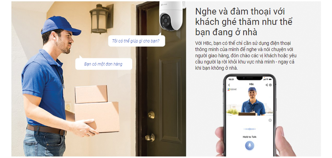 Camera Ezviz H8C wifi ngoài trời