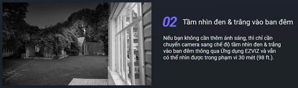 Camera ngoài trời Ezviz C8W – 4MP có màu ban đêm