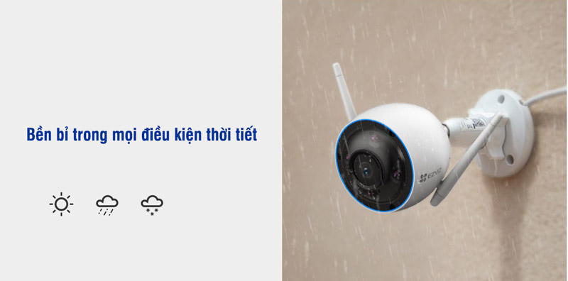 Camera ngoài trời Ezviz H3 bản 3MP quay phim 2K