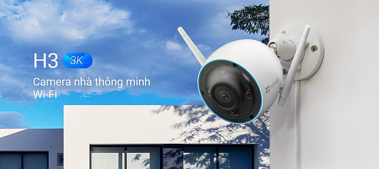 Camera ngoài trời Ezviz H3 bản 5MP quay phim 3K