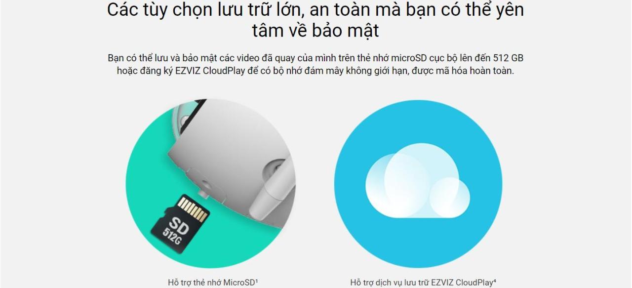 Camera ngoài trời Ezviz H3 bản 5MP quay phim 3K