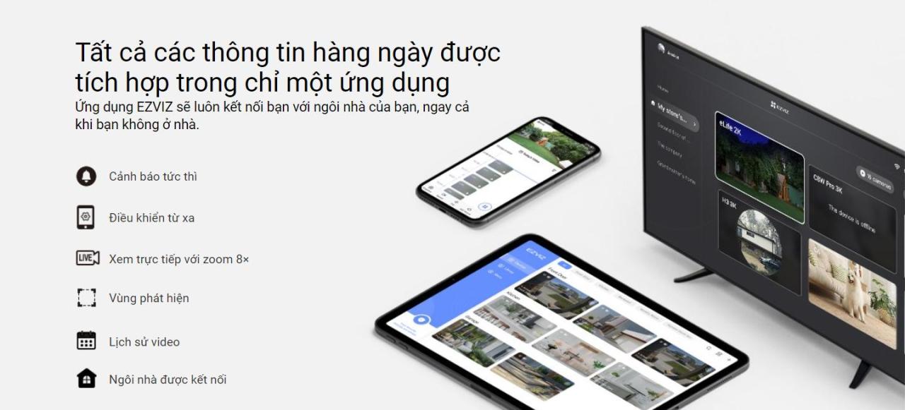 Camera ngoài trời Ezviz H3 bản 5MP quay phim 3K