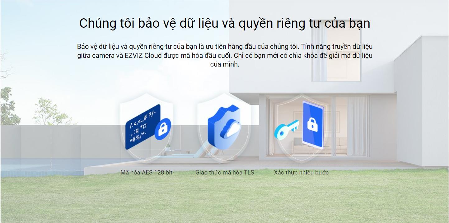Camera quay quét ngoài trời Dùng Pin Ezviz CB8 bản 3MP
