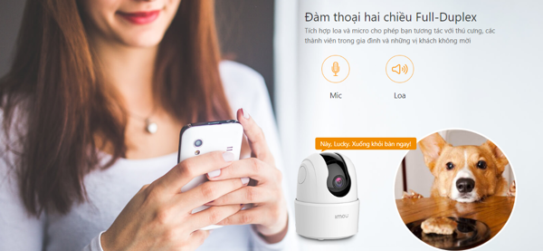 Camera IMOU A2 trong nhà xoay 360 độ – bản 2MP