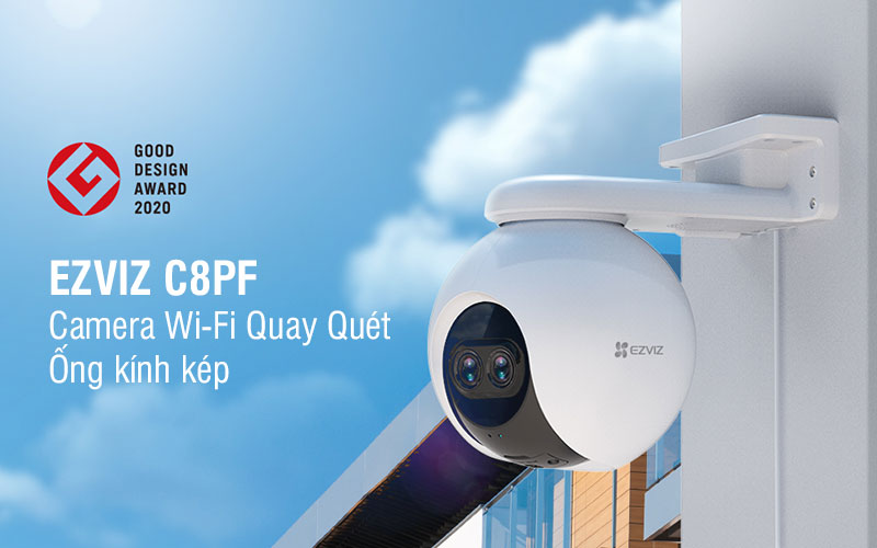 Camera Quay Quét Wifi EZVIZ C8PF Ống Kính Kép 1080P
