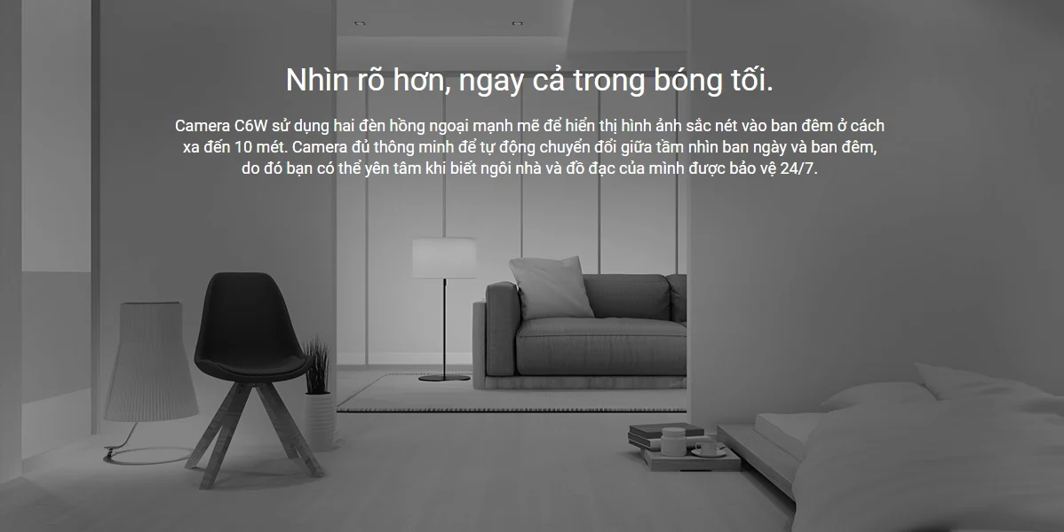 Camera EZVIZ C6W xoay 360 độ