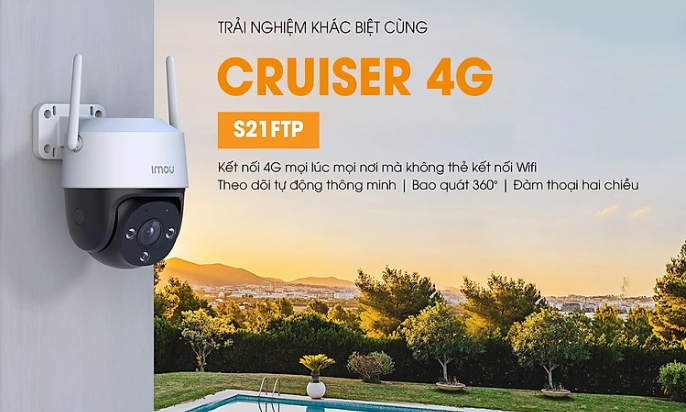 Camera dùng sim 4G Imou Cruiser 2MP 4G S21FTP