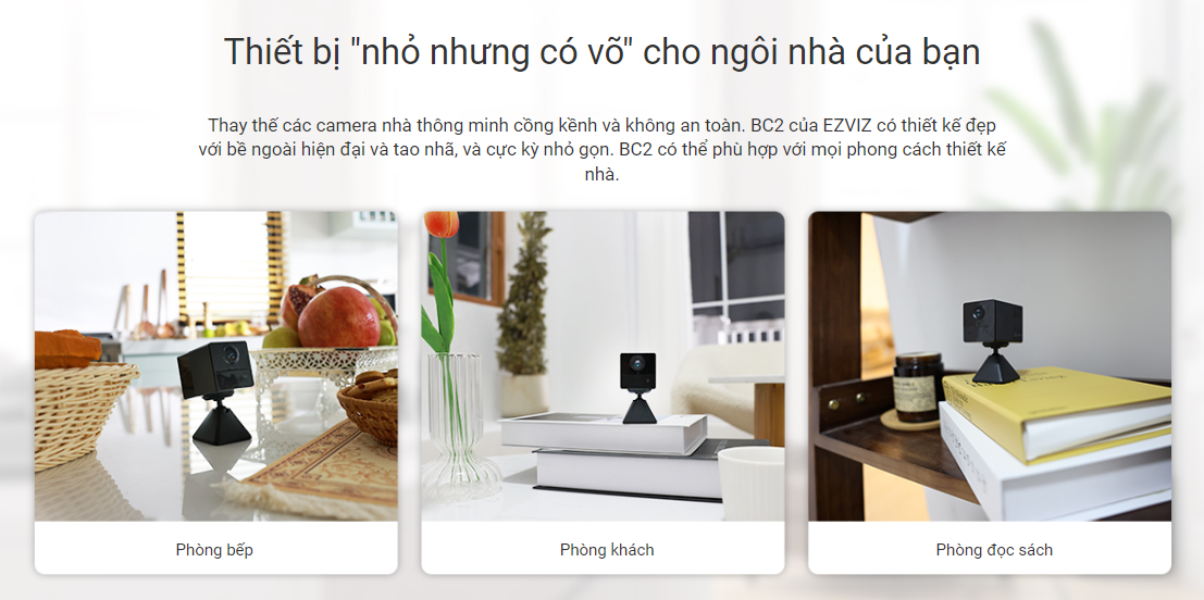 Camera Wi-Fi Dùng PIN EZVIZ BC2