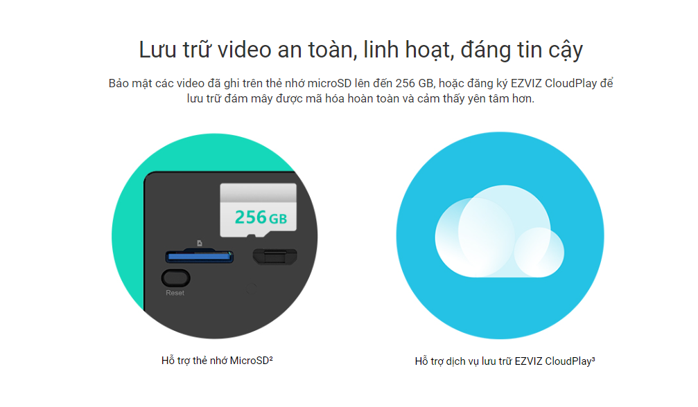 Camera Wi-Fi Dùng PIN EZVIZ BC2
