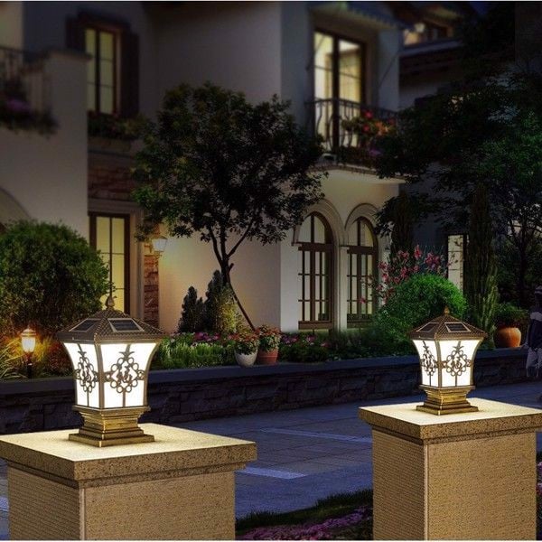 Lắp đặt đèn trụ cổng năng lượng mặt trời ở đâu?