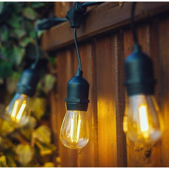 Dây đèn LED ánh sáng vàng bóng tròn trang trí sân vườn 10 mét