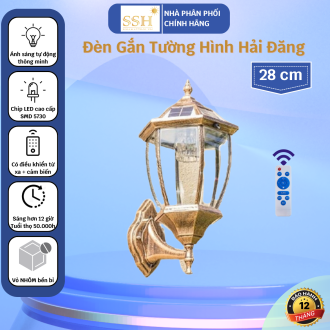 Đèn Gắn Tường Hình Hải Đăng 3 chế độ màu size 28cm TCGT02