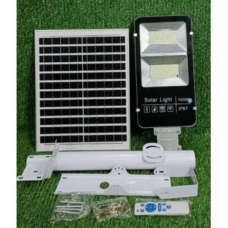 Đèn Năng Lượng Mặt Trời| Đèn Bàn Chải 100W sáng trắng cao cấp BC100