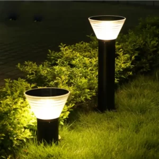 Đèn Trụ Sân Vườn Mẫu Tròn size 80cm năng lượng mặt trời hàng Entelechy TT80
