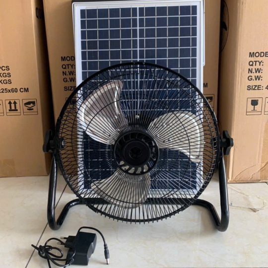Quạt Quỳ Lồng Sắt 15W kèm sạc 220V