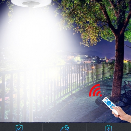 Đèn UFO Kim Cương 1000W  Ánh sáng trắng năng lượng mặt trời