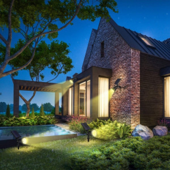 Đèn Cắm Sân Vườn năng lượng mặt trời 2 trong 1 giúp cảnh quan lối đi trở nên sang trọng ấm áp DCSV