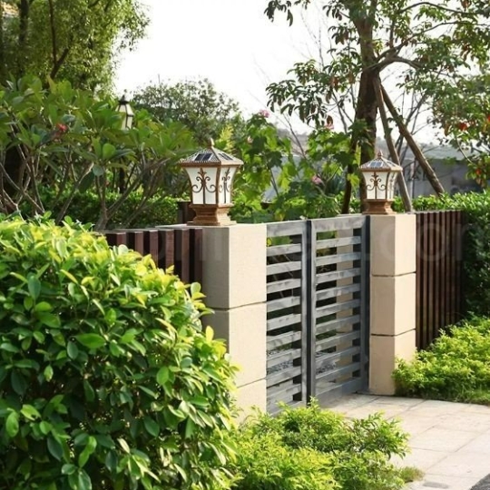 Đèn Năng Lượng Mặt Trời | Đèn Trụ Cổng Hình Tháp size 20cm 3 chế độ màu TC20-T