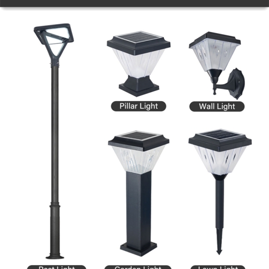 Đèn Trụ Sân Vườn Mẫu Tròn 28cm năng lượng mặt trời TT28a